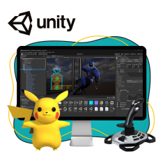 Мир игр на Unity 2D на популярном движке + AI-помощники - КИБЕРшкола программирования для детей, компьютерные курсы для школьников, начинающих и подростков - KIBERone г. Таганрог