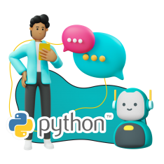 Умный чат-бот на Python - КИБЕРшкола программирования для детей, компьютерные курсы для школьников, начинающих и подростков - KIBERone г. Таганрог