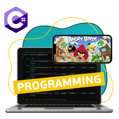 Программирование на C#. Удивительный мир 2D-игр - КИБЕРшкола программирования для детей, компьютерные курсы для школьников, начинающих и подростков - KIBERone г. Таганрог